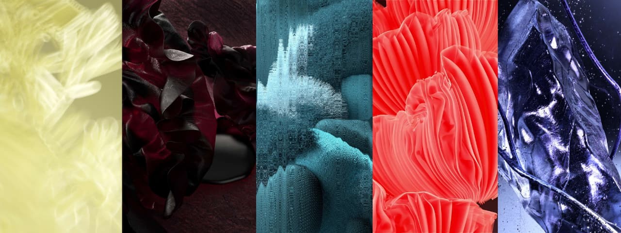 shapes an textures in different colors
