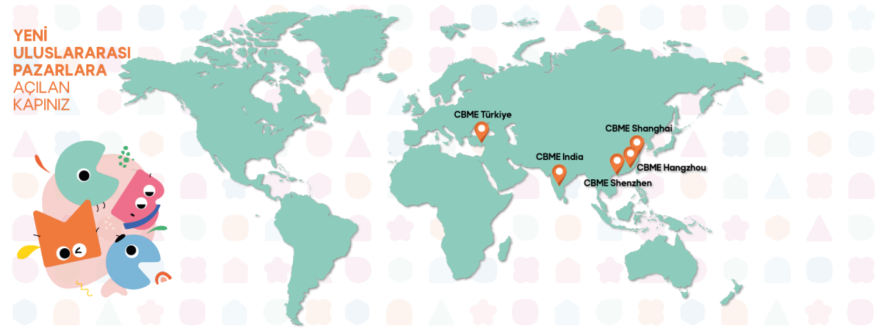 Uluslararası fuarlarıyla global CBME haritası.